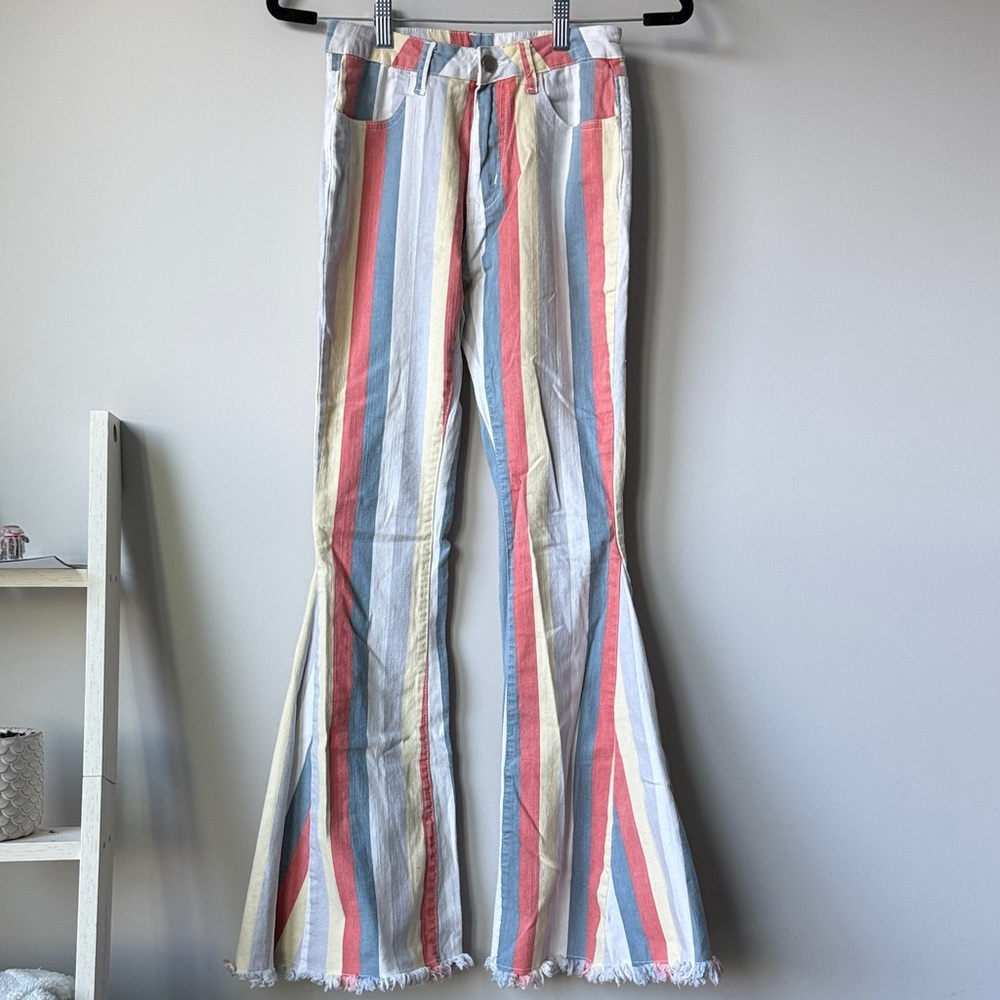 Striped Flare Pants